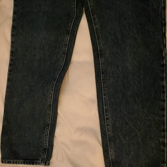 Lee Womens Blue 5 Pocket High Waist Tapered Leg Cotton Denim Original Jeans 14 M - Picture 10 of 12